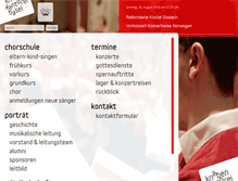 Tablet Screenshot of knabenkantorei.ch